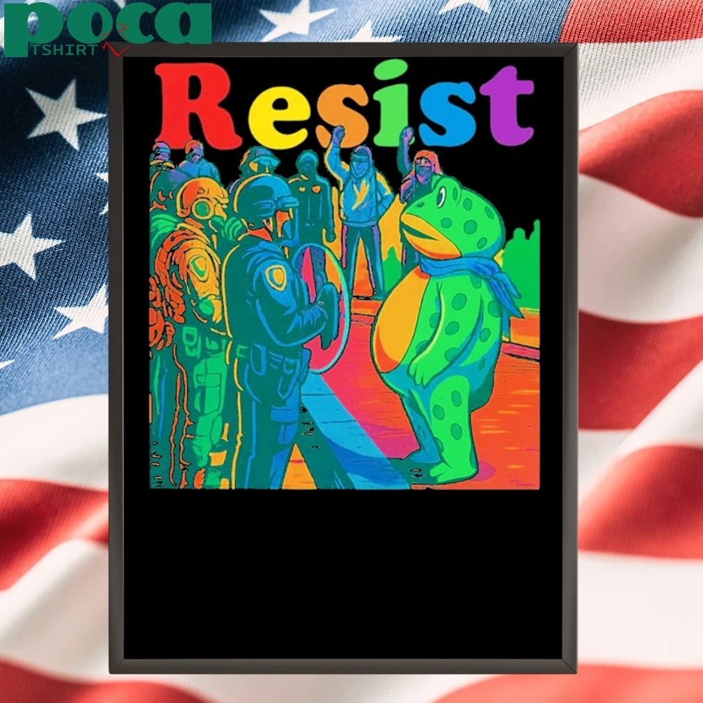 Portland Frog Rage Against Resist Art T-shirt