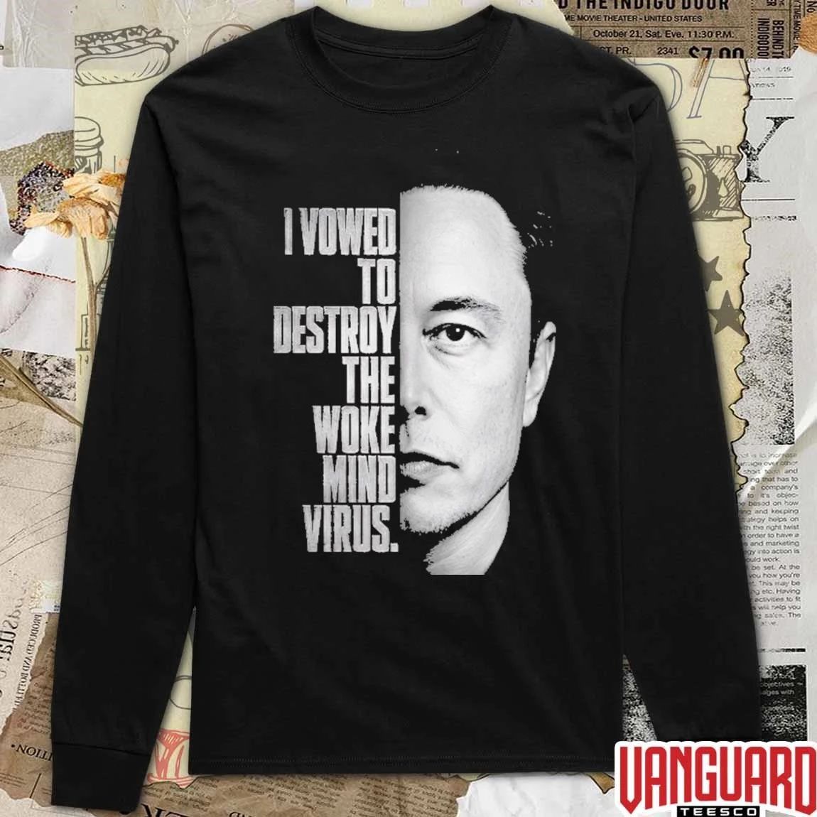 2026 Elon Musk I Vowed To Destroy The Woke Mind Virus t-shirt