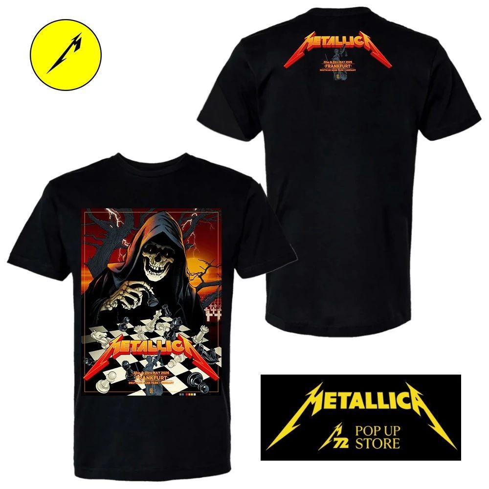 Metallica at Deutsche Bank Park in Frankfurt, Germany, on May 22 and 24, 2026 limited edition Two Sided Shirt