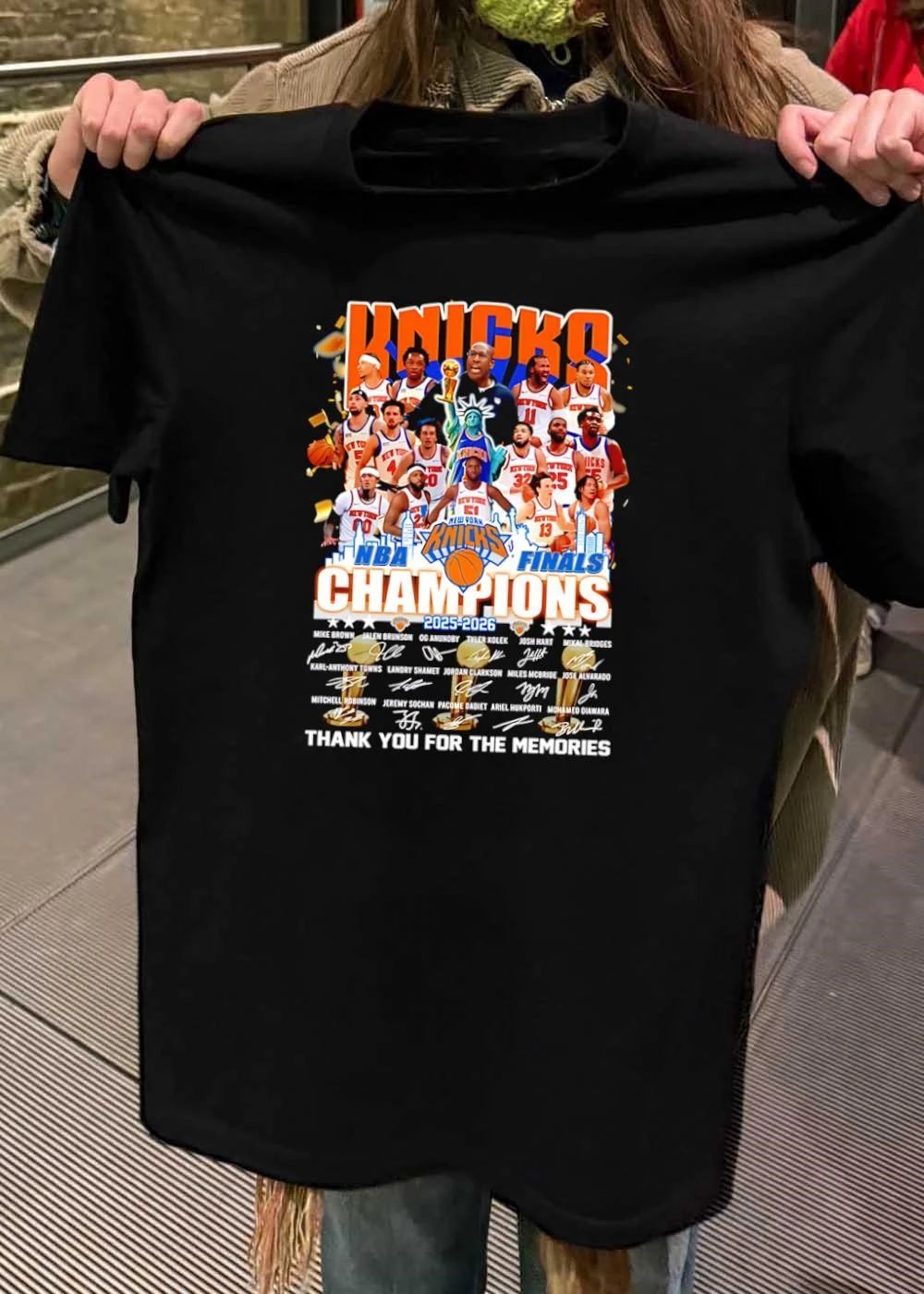 Mike Brown NBA Champions 2025-2026 Jalen Brunson OG Anunoby Knicks T-Shirt