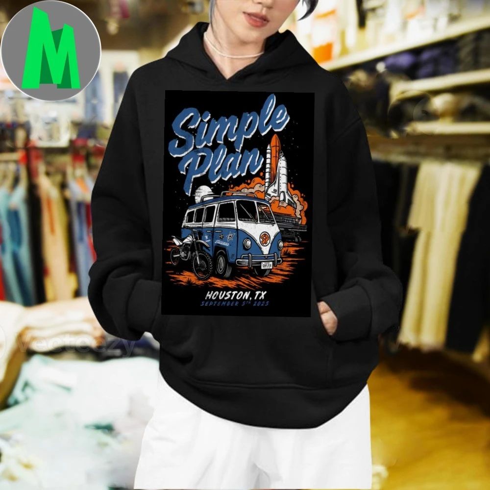 Simple Plan Houston TX Poster Shirt