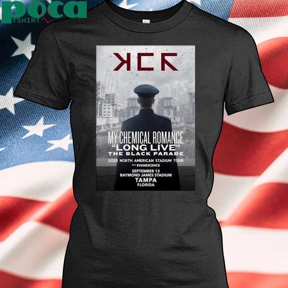 Poster for the My Chemical Romance show in Tampa Sep 13 2025 T-shirt