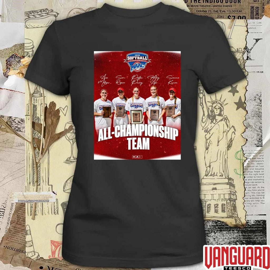 Marist Softball 2026 MAAC All-Championship Team Signatures Poster t-shirt