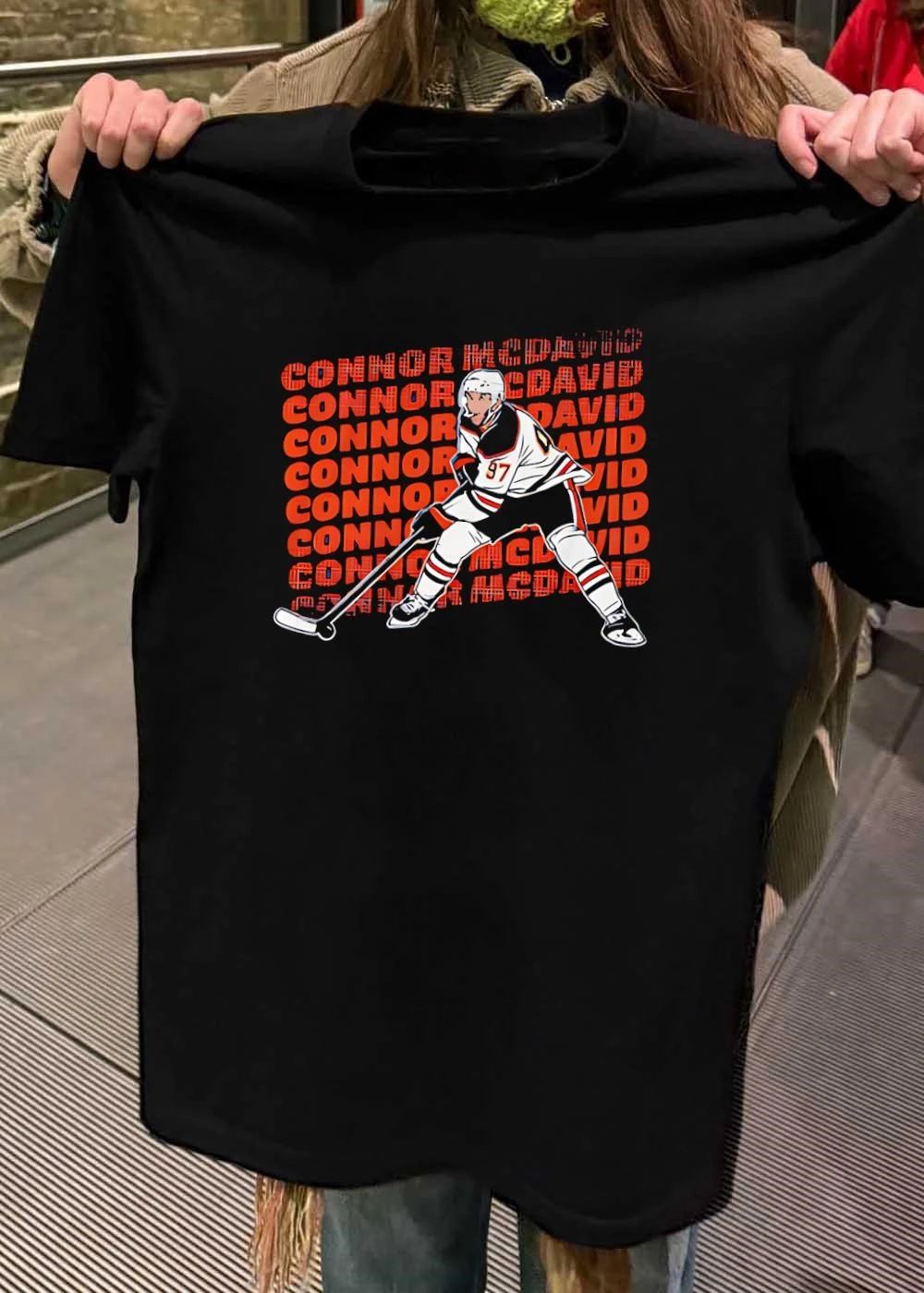 Connor McDavid Name Repeat hockey shirt