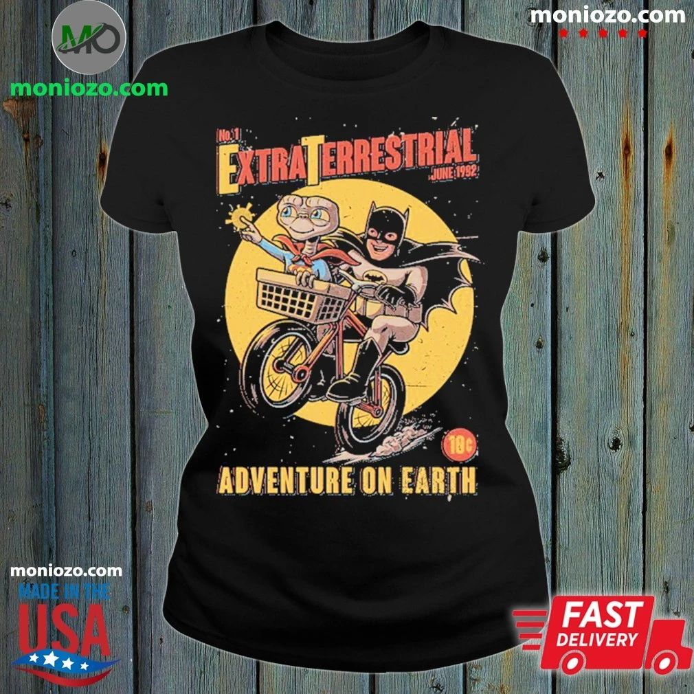 Bike Alien Hero Movie Extra Terrestrial Adventure On Earth Shirt