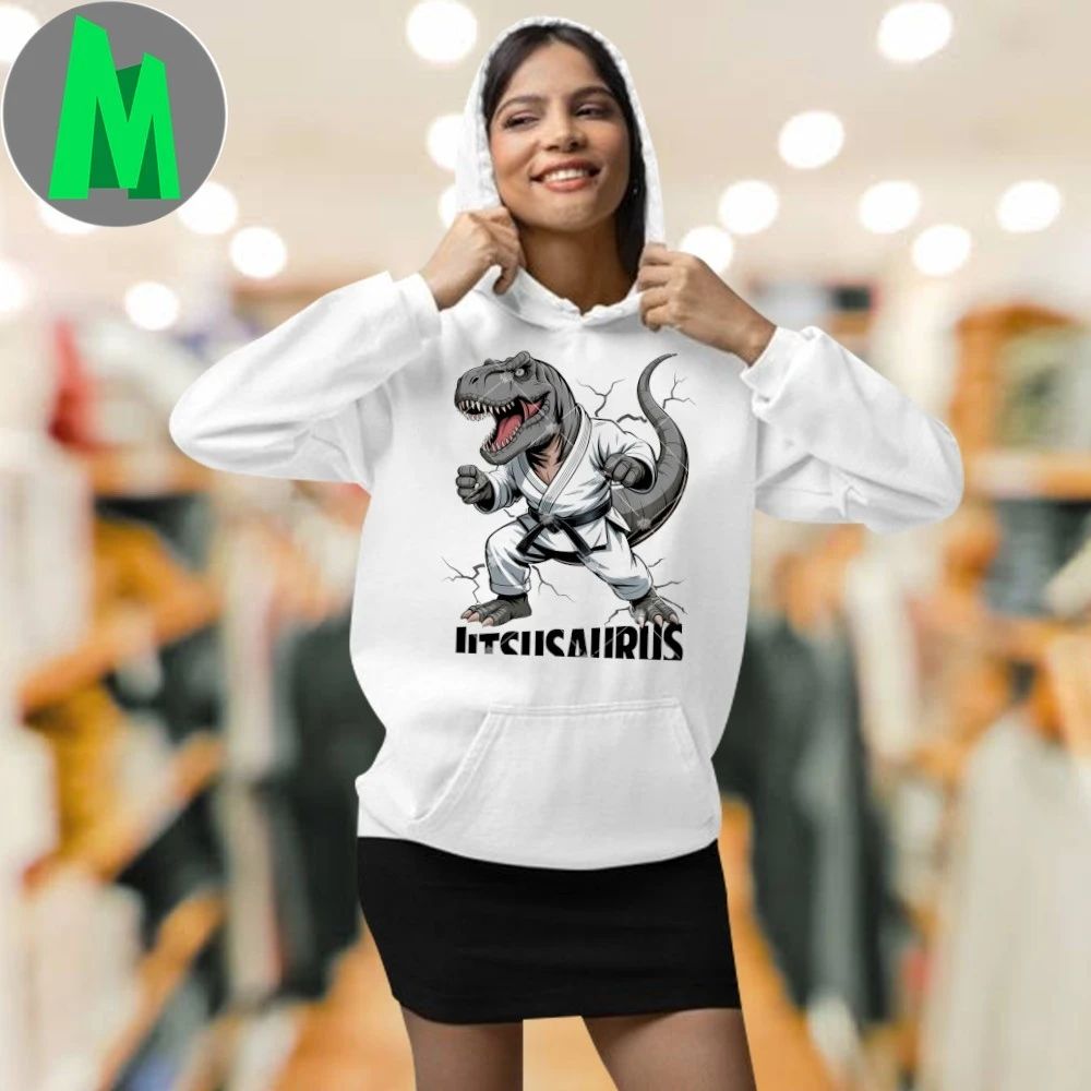 Jitsu Saurus Dinosaur Brazilian Jiu Jitsu Shirt