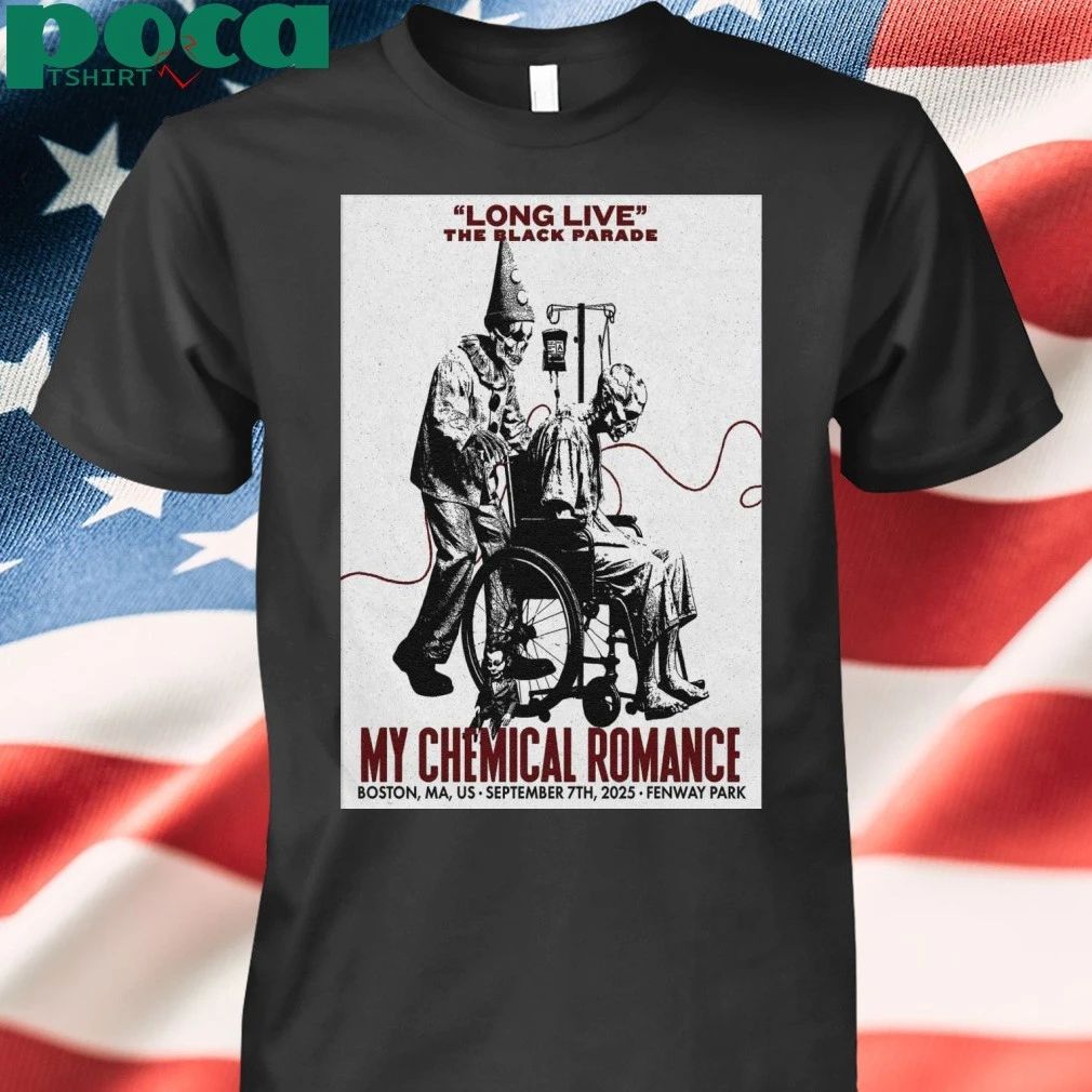 My Chemical Romance in Boston 9 7 25 Poster T-shirt
