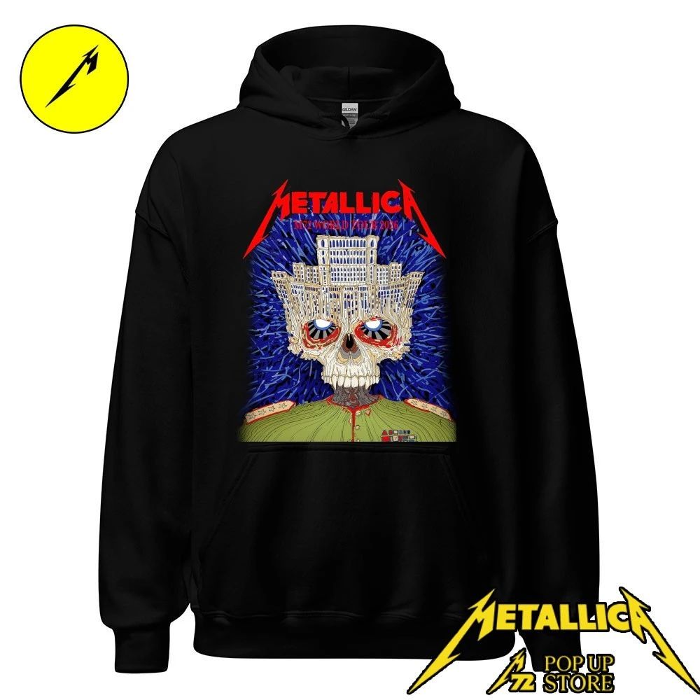 Metallica May 13, 2026 Bucharest, Romania Arena Nationala The Palace of Parliament Skulls by Matei Apostolescu Shirt