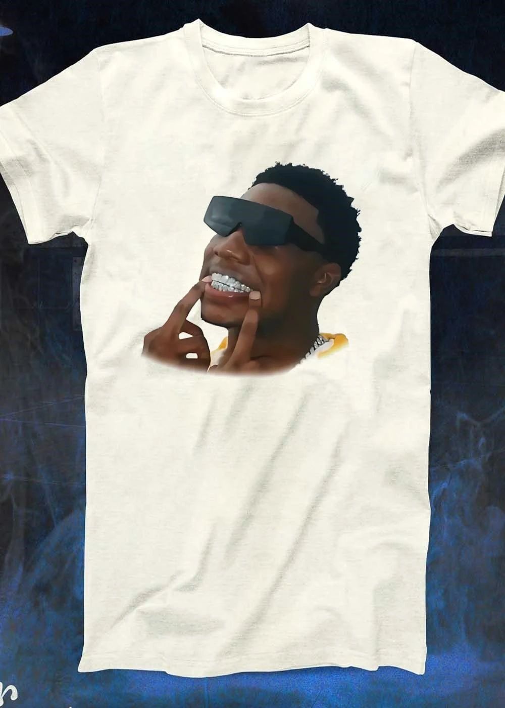 Retro Style Fashion Subject Pointing at Iced Teeth T-Shirt