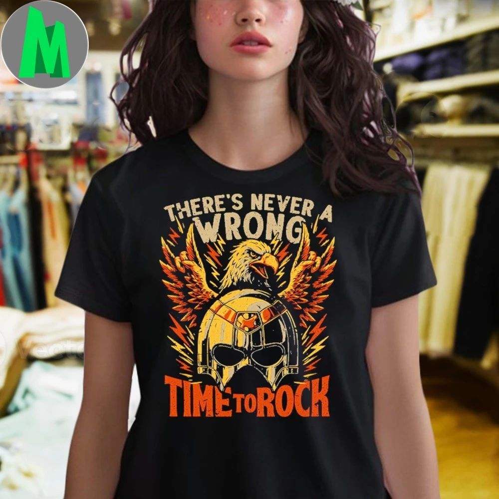 There’s Never A Wrong Time To Rock Peace Eagle Hero Rock Tv Show Shirt