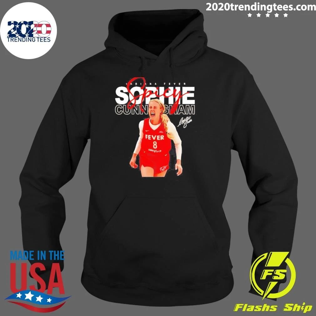 Sophie Cunningham Indiana Fever Basketball Player Screaming Shirt