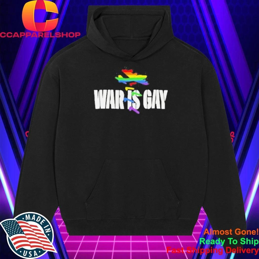War Is Gay Rainbow Plane Shirt