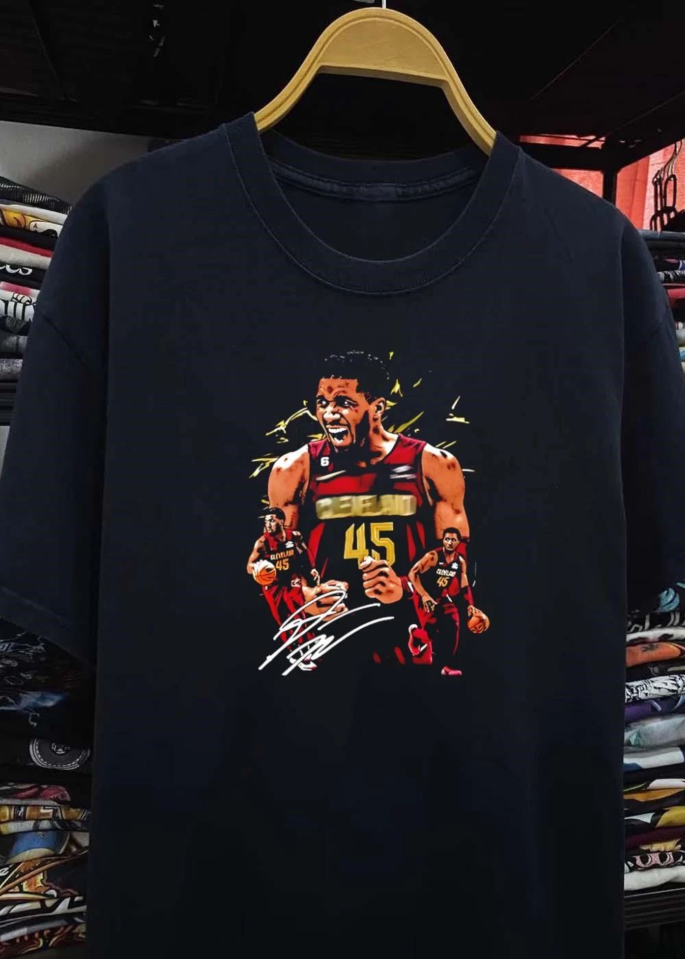 Donovan Mitchell Cleveland Cavaliers NBA player number 6 Cleveland 45 shirt