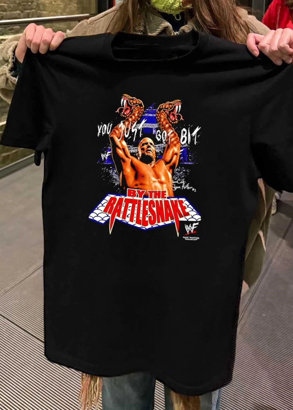 Stone Cold Steve Austin You Just Got Bit by the Rattlesnake WWF T-Shirt