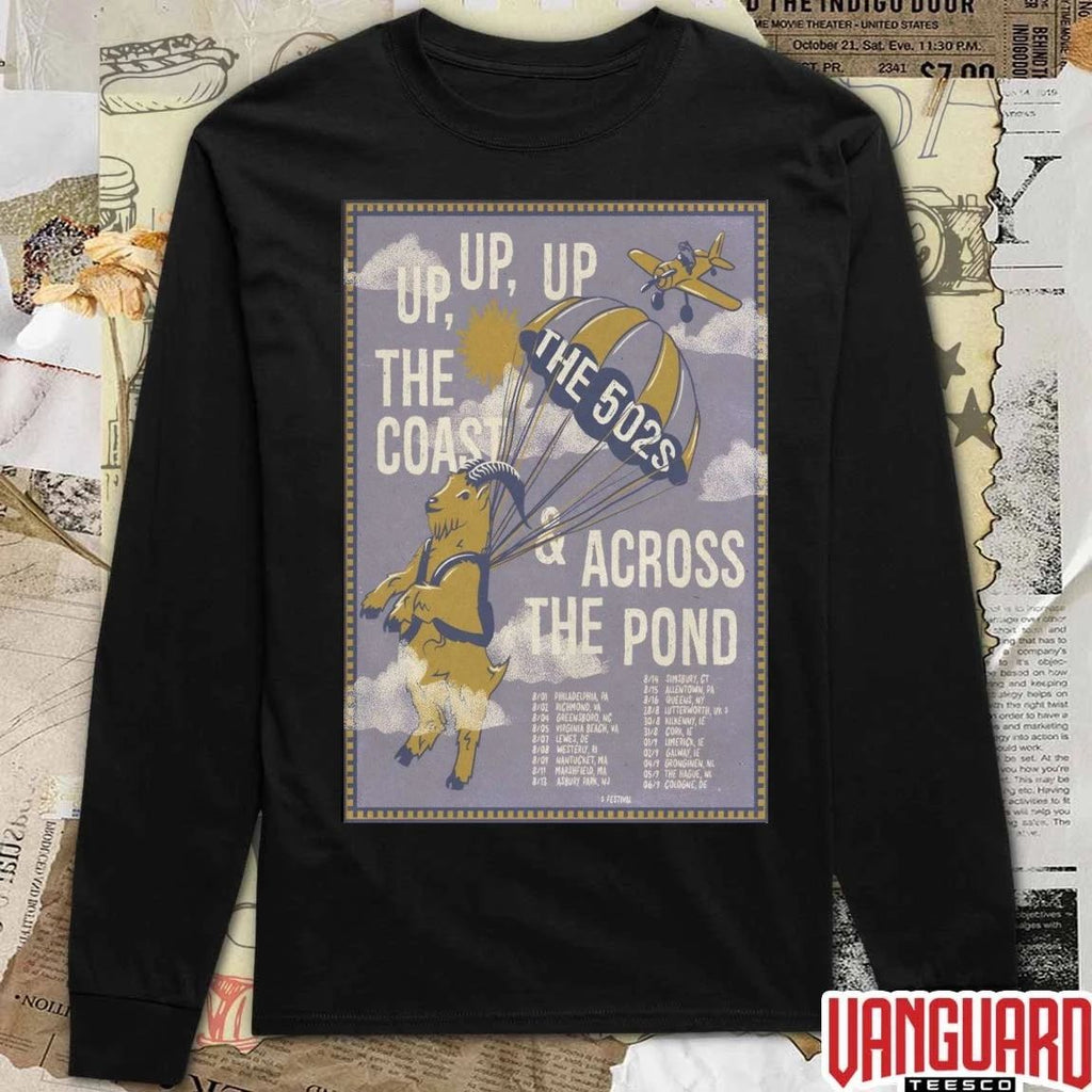 The 502s Up, Up Up The Coast And Across The Pond 2026 Tour Poster t-shirt