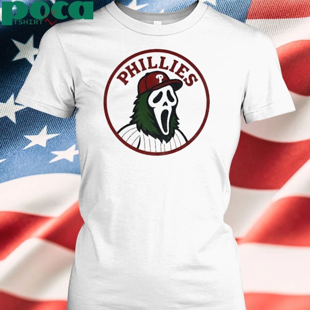 Ghostface Philadelphia Phillies Mlb Baseball 2025 Shirt