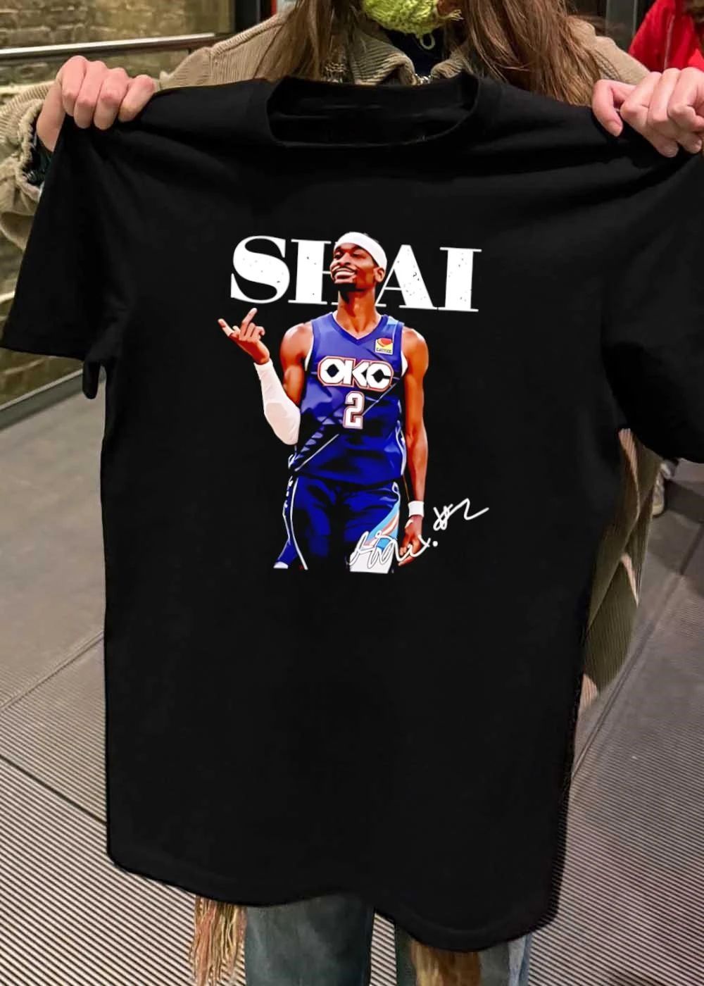 Shai Gilgeous-Alexander OKC Thunder Number 2 Basketball Signature shirt