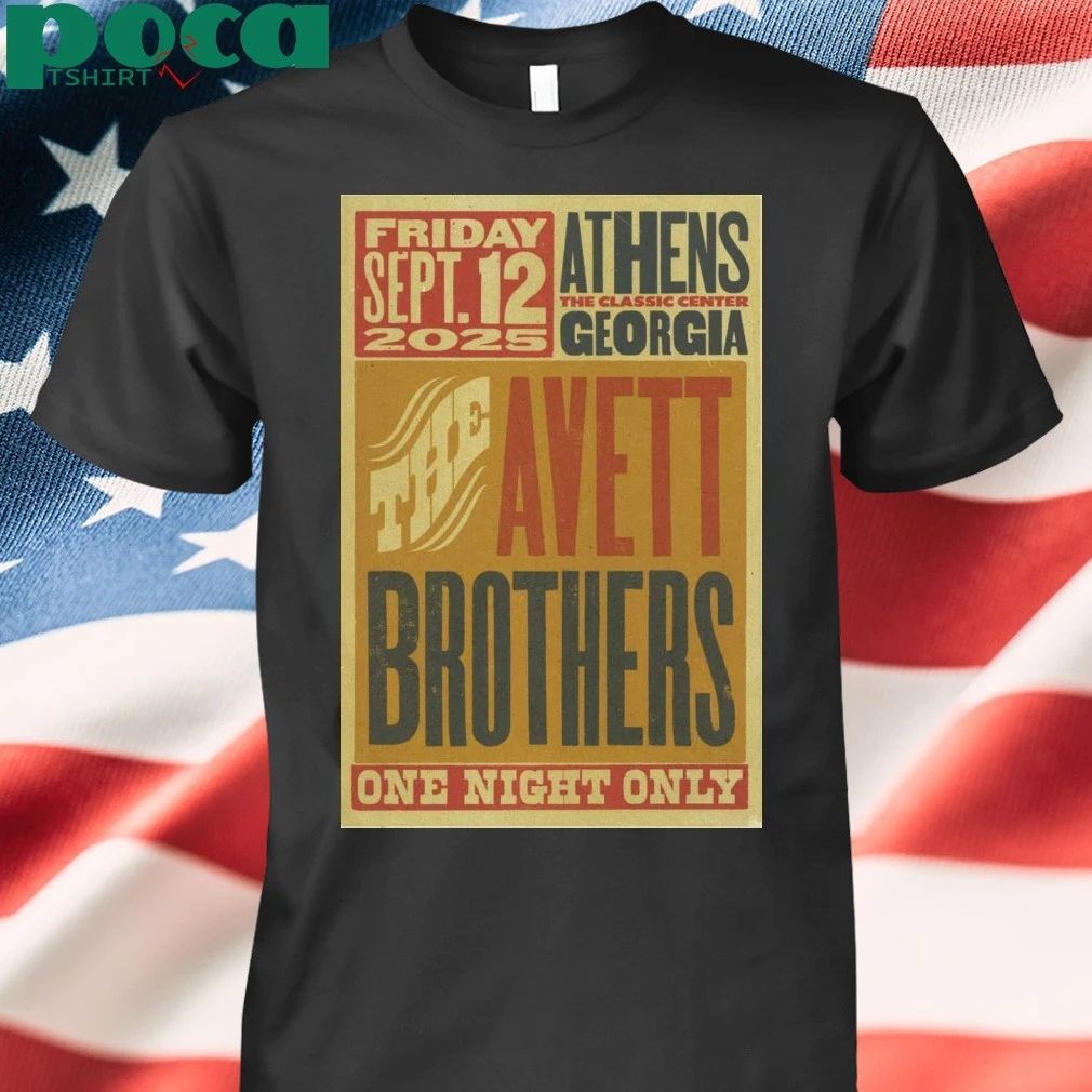 The Avett Brothers Sep 12 2025 Athens GA Poster T-Shirt