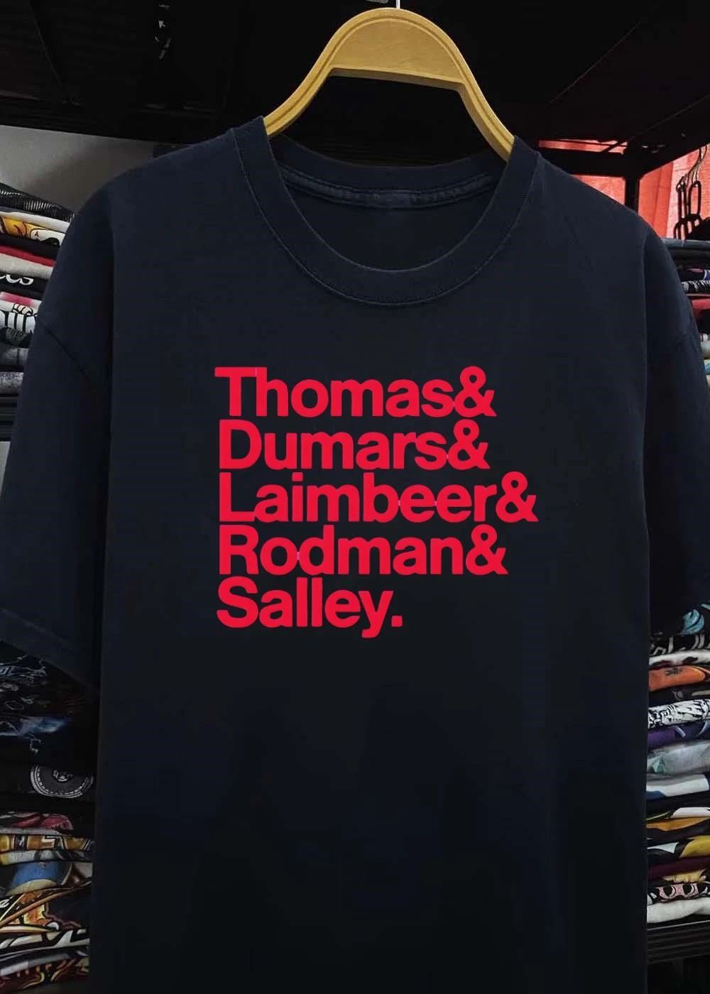 Detroit Pistons Legend Players Thomas Dumars Laimbeer Rodman Salley T-Shirt