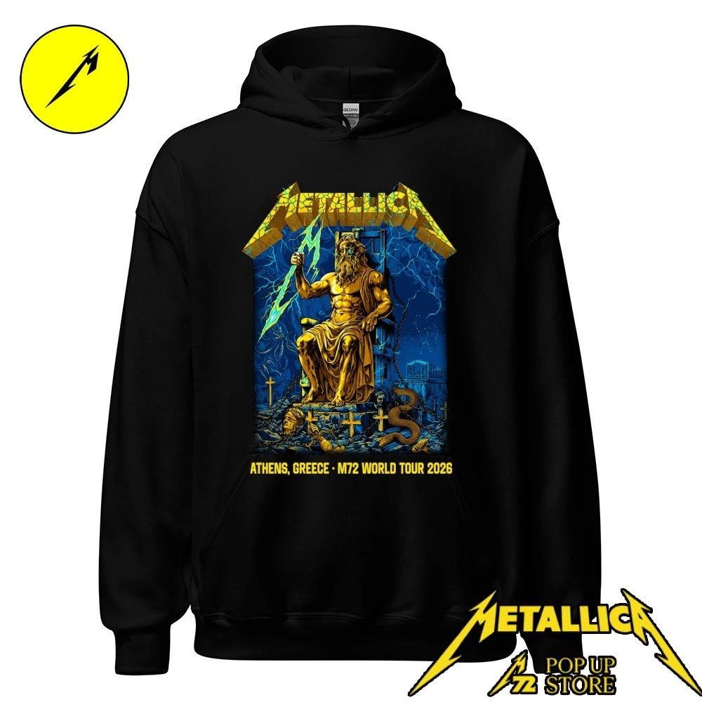 Metallica M72 Athens limited-edition poster Zeus by Revolver Dart Shirt