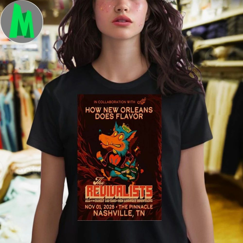 The Revivalists Nashville Nov 1 2025 Poster Shirt