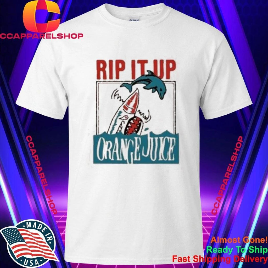 Rip It Up Orange Juice Post Punk Dolphin Shark Shirt