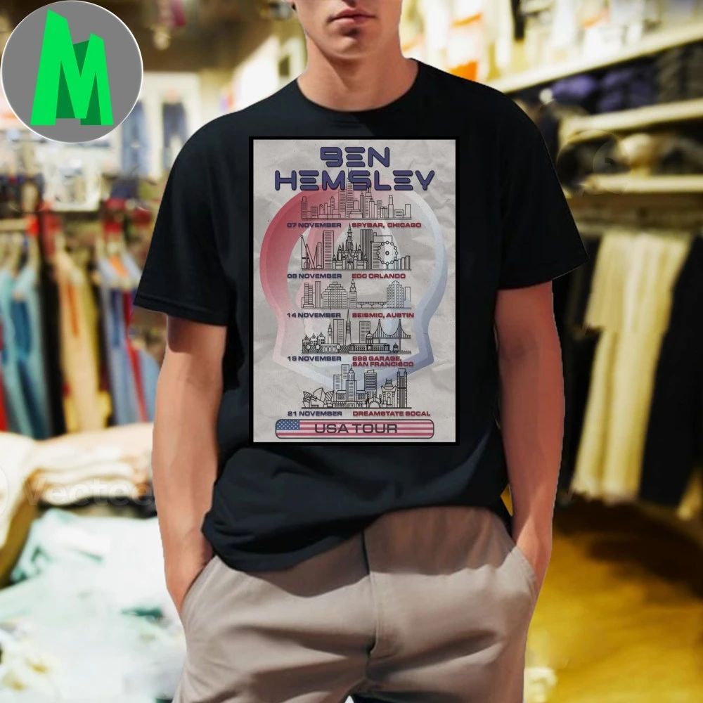 Ben Hemsley American Tour Poster 2025 Shirt