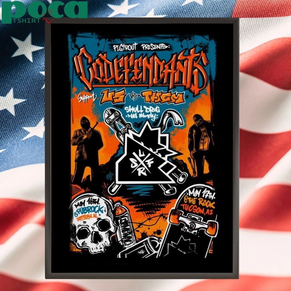 Codefendants Arizona Shows May 16-17 2026 Poster T-shirt