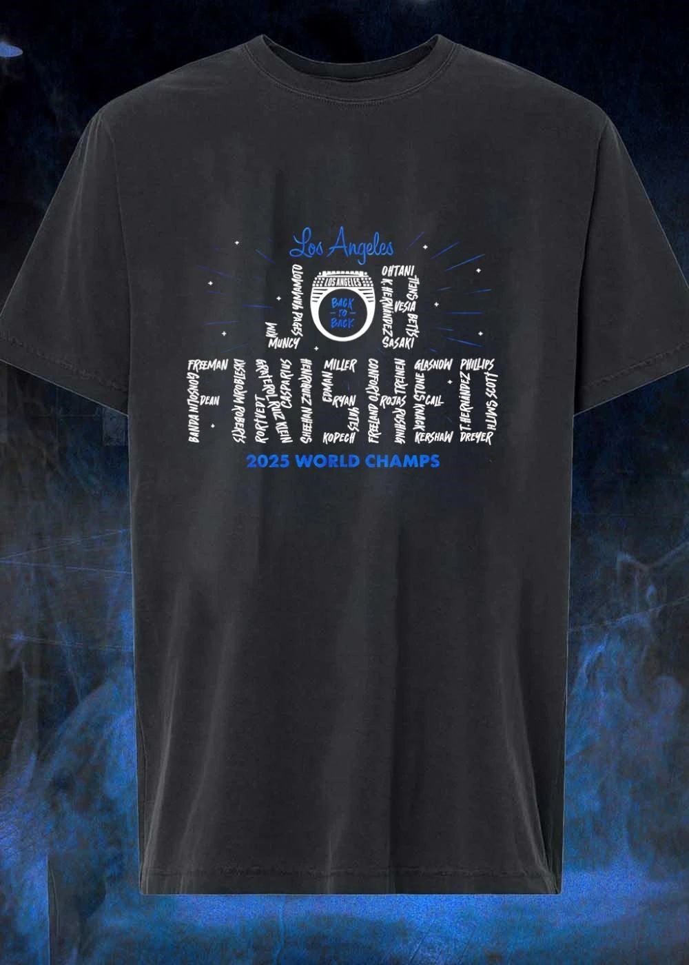 Los Angeles Back to Back Finished 2025 World Champs Dodgers Shirt