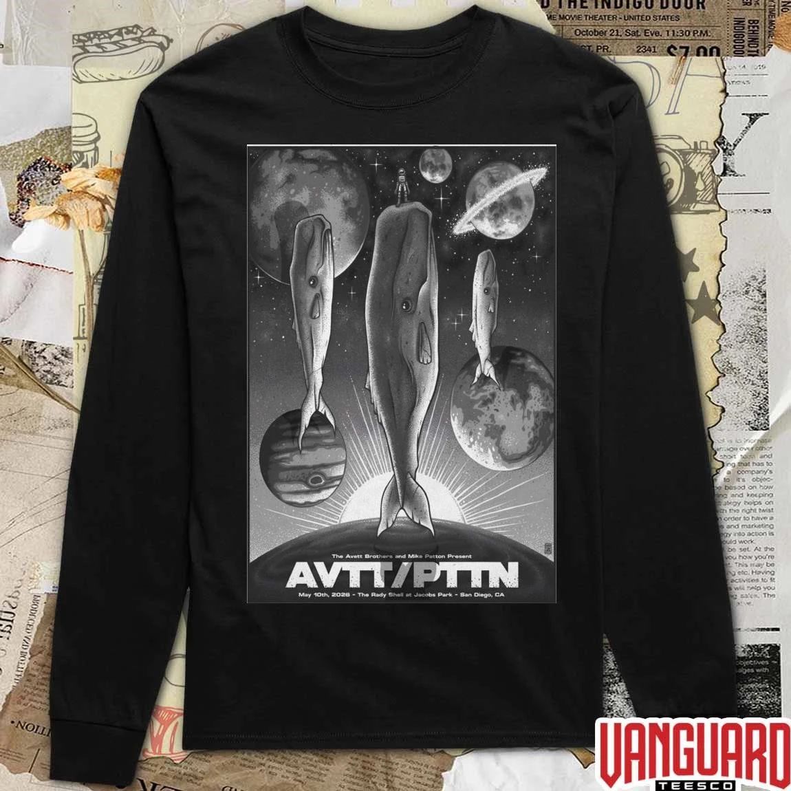 The Avett Brothers With Mike Patton May 10 2026 San Diego CA Poster t-shirt