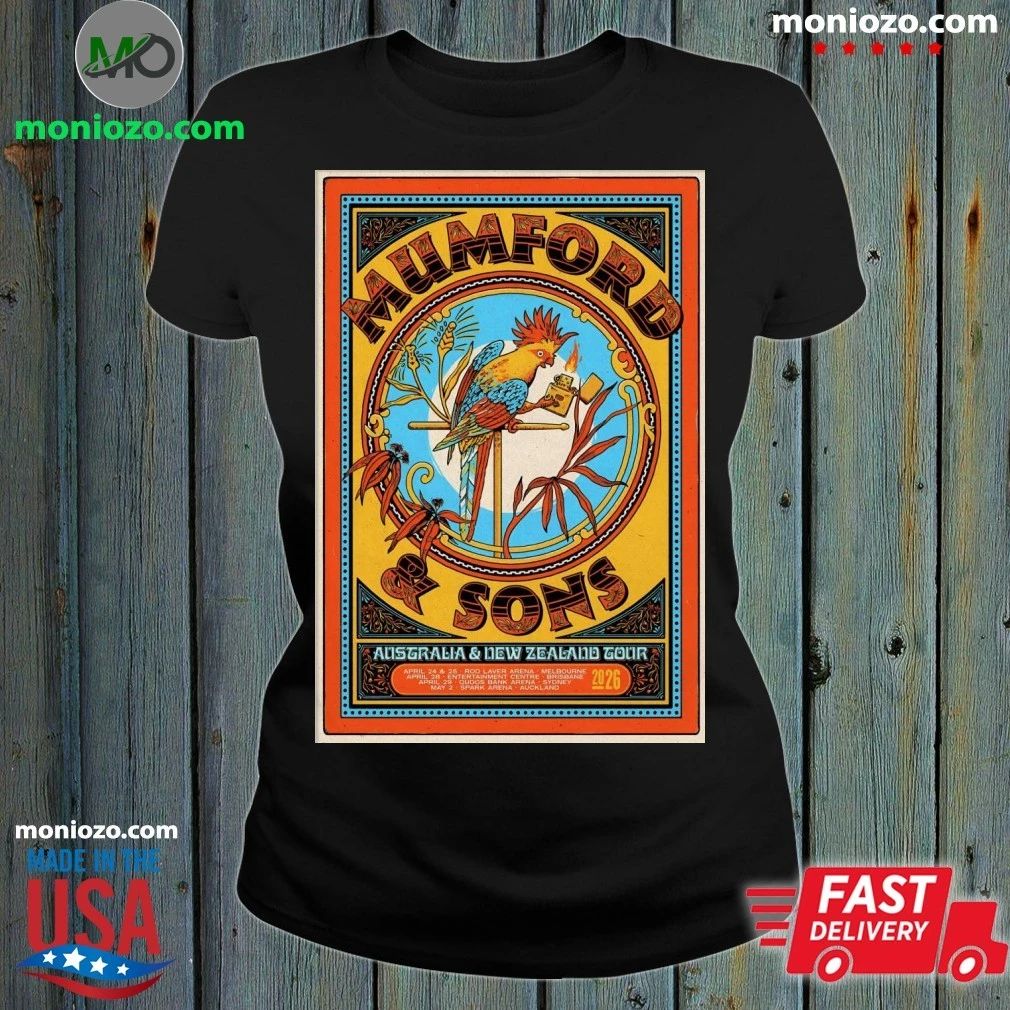 Original Mumford And Sons Apr 28 2026 Brisbane Australia Poster Shirt
