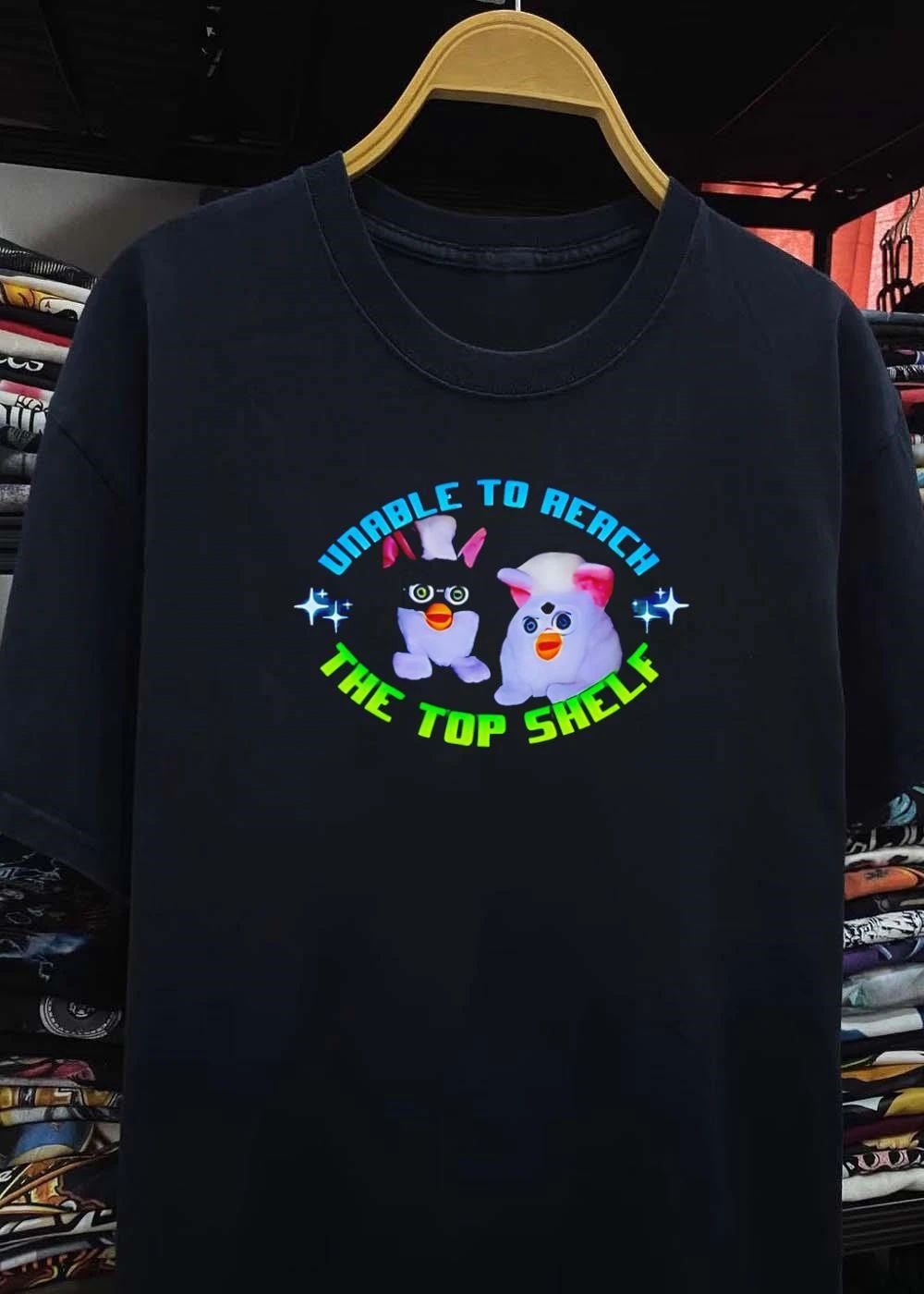 Unable to Reach the Top Shelf Furby T-Shirt