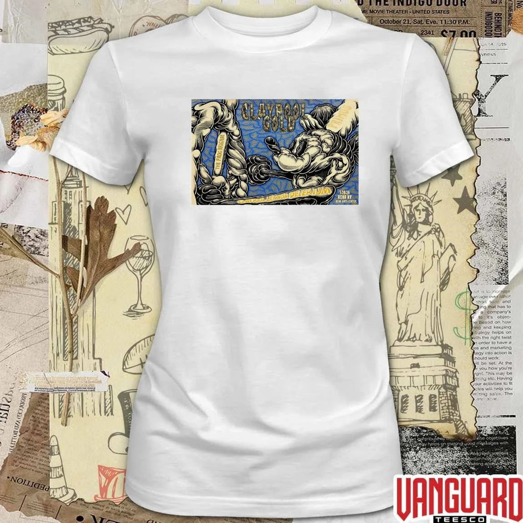 Primus Claypool Gold Tour May 20 2026 Downtown Reno NV Poster t-shirt