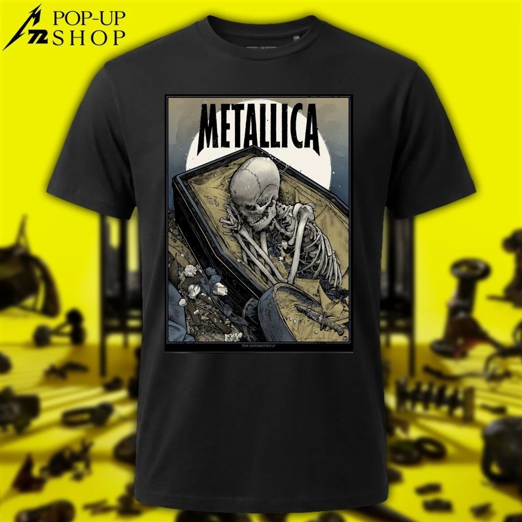 Limited Edition Poster Metallica M72 The Unforgiven II Skeleton Coffin Full Moon Shirt