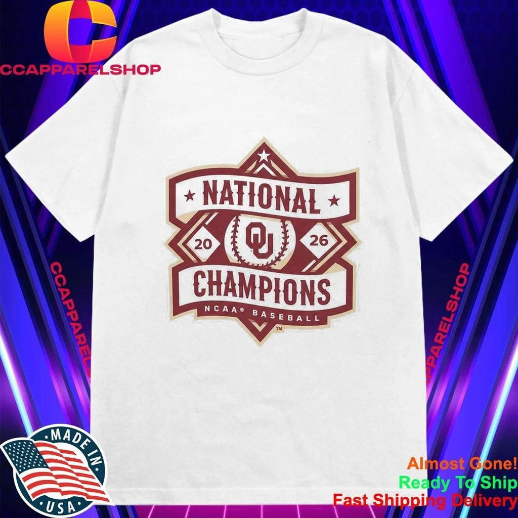 Oklahoma Sooners 2026 National Chamspions Baseball Shirt