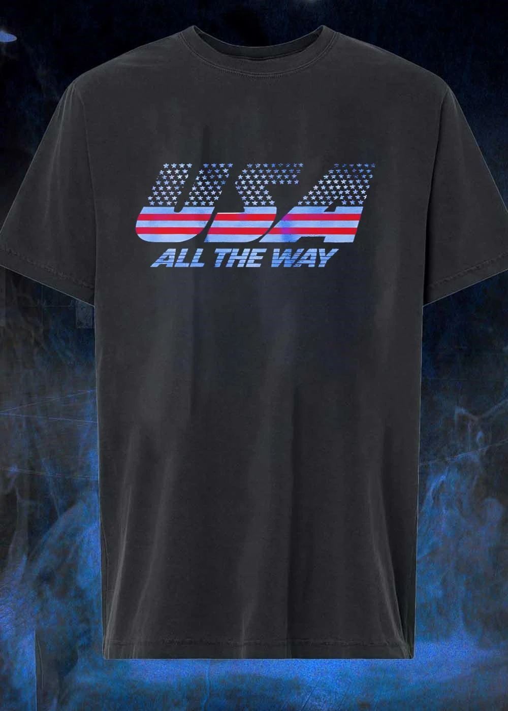 USA All The Way American Flag Stars Stripes Shirt