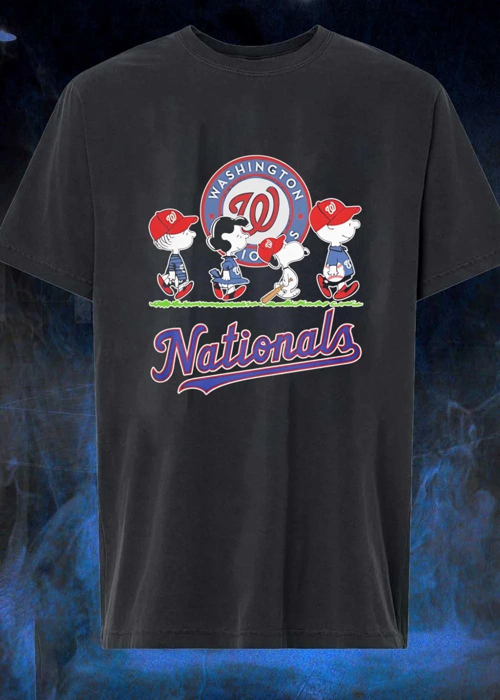 Peanuts Gang Washington Nationals Baseball Shirt