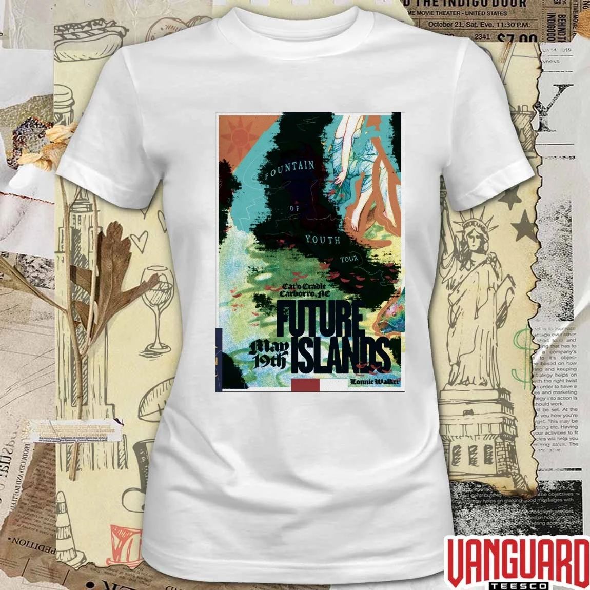 Fountain Of Youth Tour Future Islands May 19 2026 Cat’s Cradle in Carrboro NC Poster t-shirt