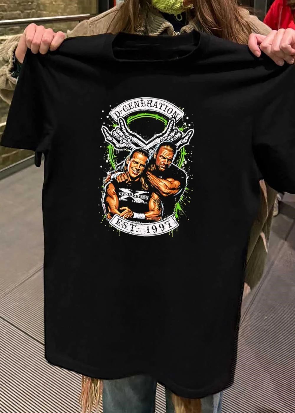 D-Generation X Shawn Michaels and Triple H Arm Around Each Other D-GENERATION X EST 1997 T-Shirt