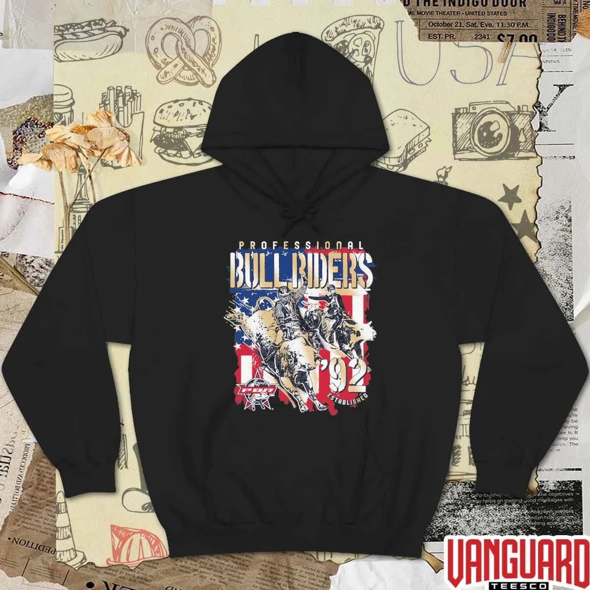 PBR Professional Bull Riders Established 1992 Patriotic t-shirt