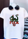 Green Dragon Fuck No AI Symbol Shirt