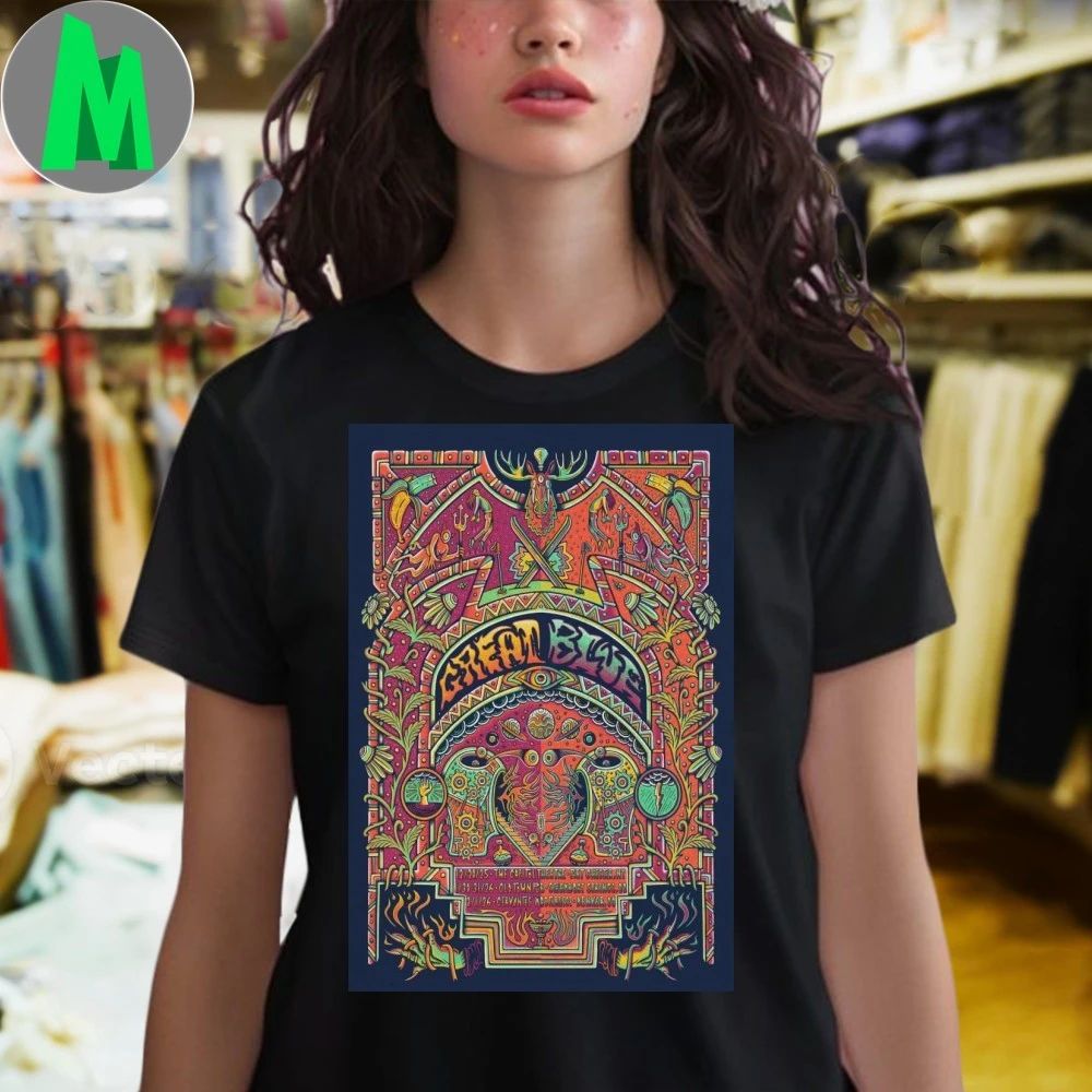 Original Great Blue December 30-31 2025 At Old Town Pub Show Poster Shirt