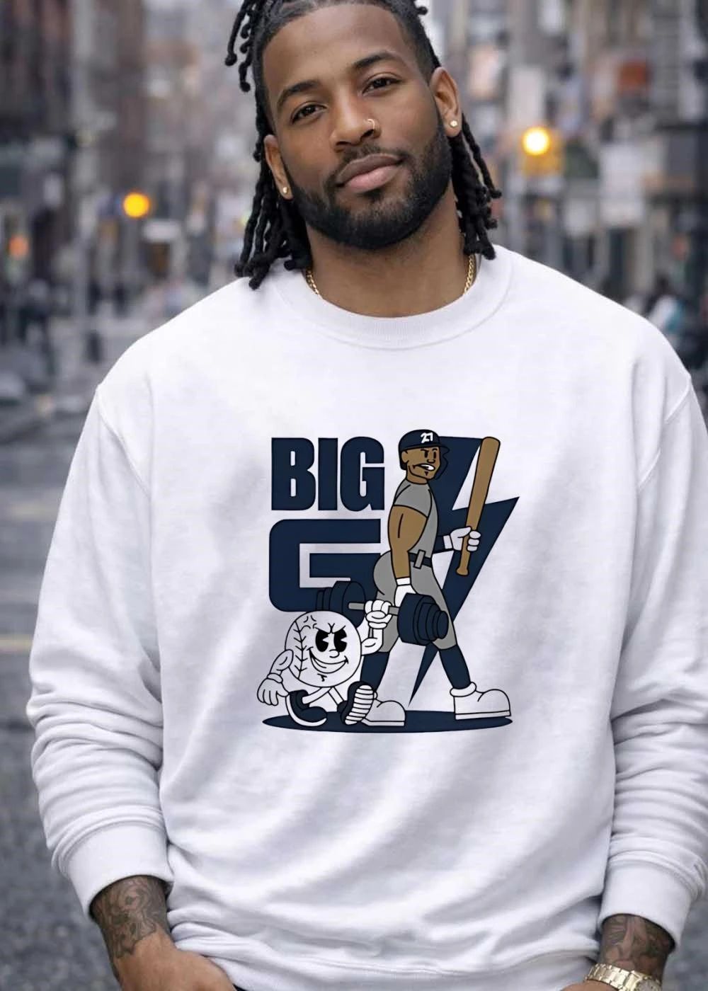 Giancarlo Stanton New York Yankees baseball power hitter appearance MLB BIG G shirt