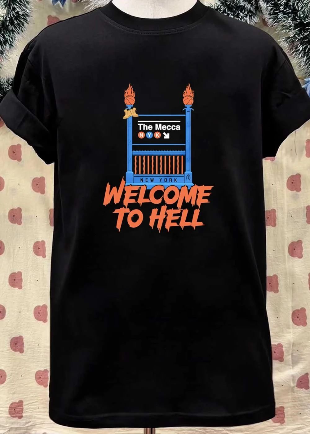 The Mecca New York NYK Subway Entrance Welcome To Hell Basketball shirt