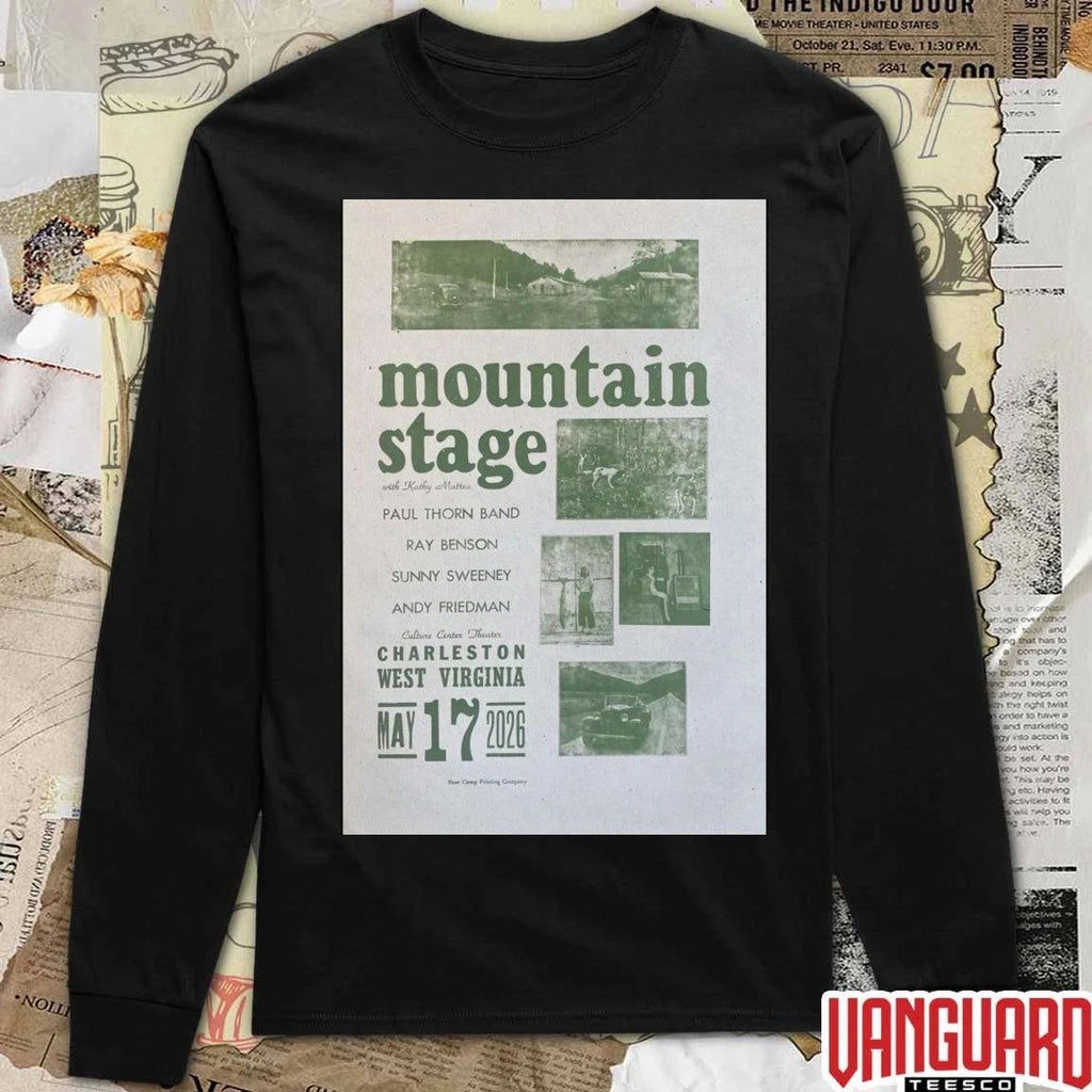 Mountain Stage with Kathy Mattea Charleston, West Virginia May 17, 2026 Poster t-shirt