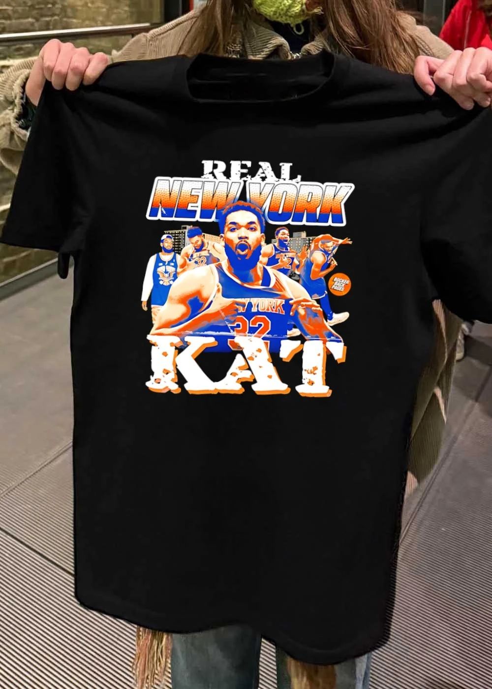 Karl-Anthony Towns Celebrating Real New York KAT T-Shirt