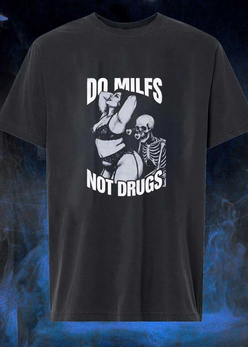 Calovalaxo Pinup Girl Skeleton Do MILF Not Drugs shirt