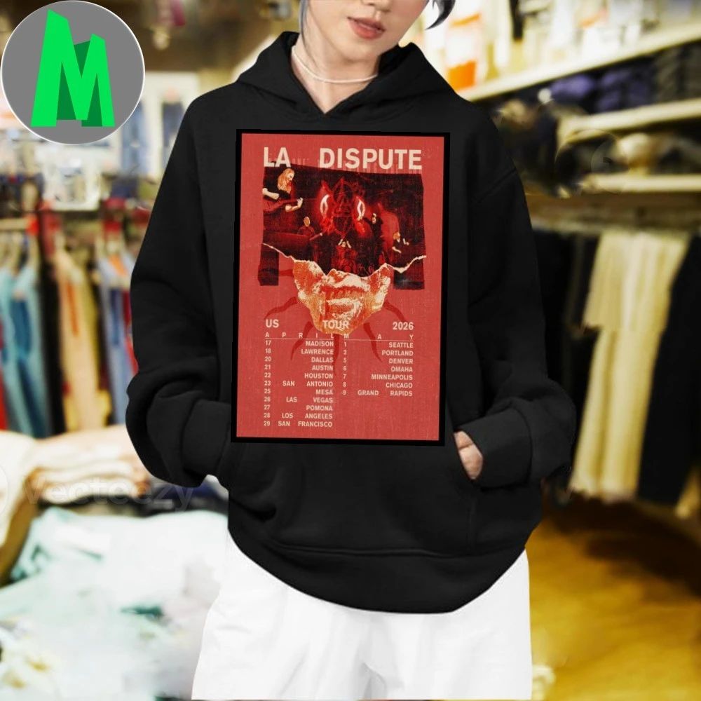 La Dispute US Tour April & May 2026 Poster Shirt