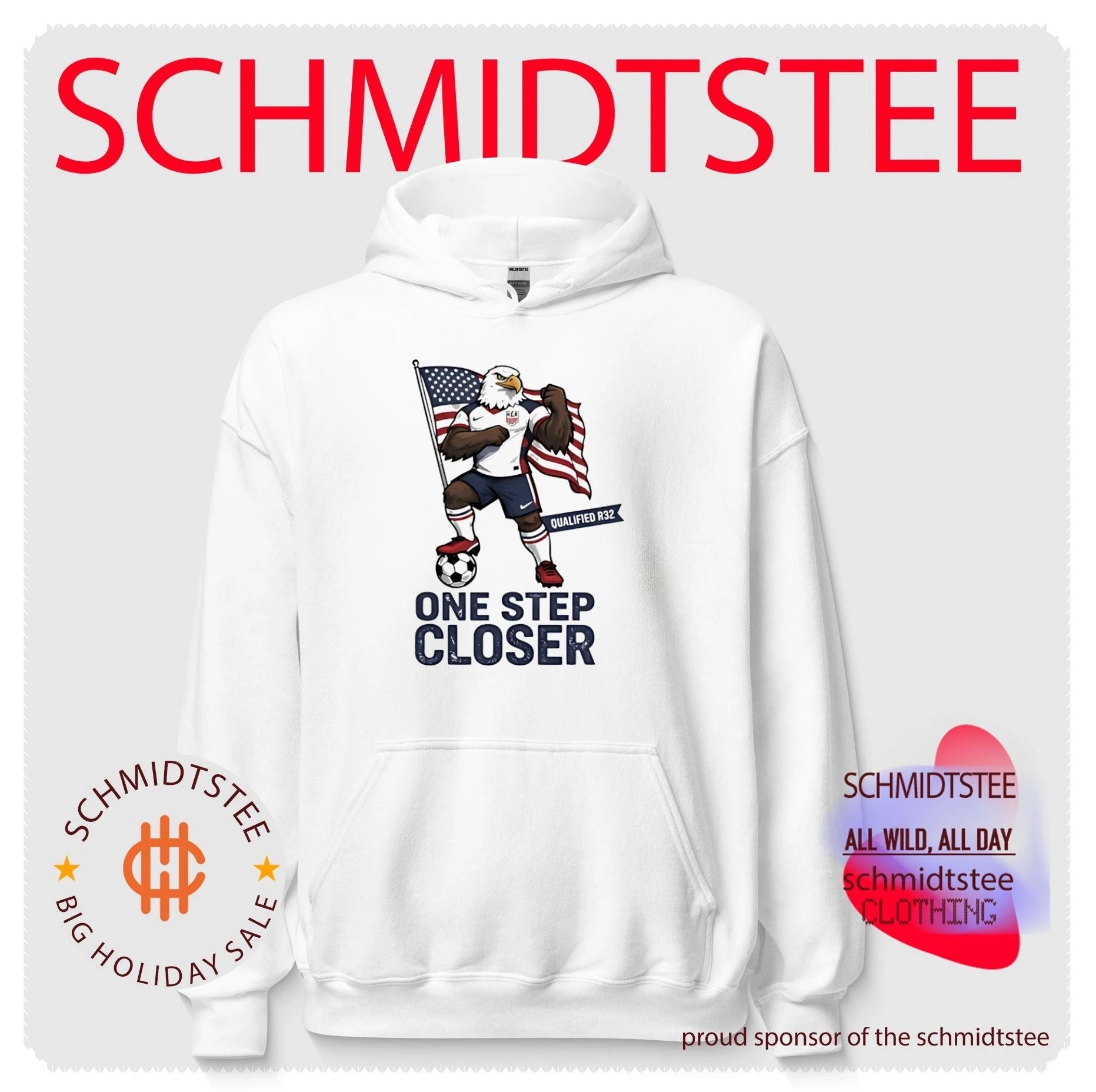 USA World Cup 2026 qualified round of 32 one step closer mascot shirt
