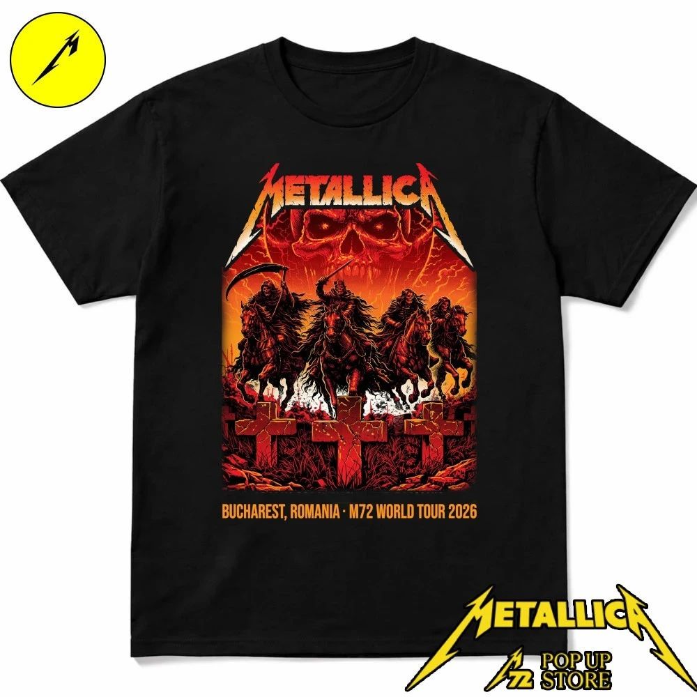 Metallica M72 Bucharest 2026 Tour Poster by Maxx242 Arena Națională, Romania Shirt